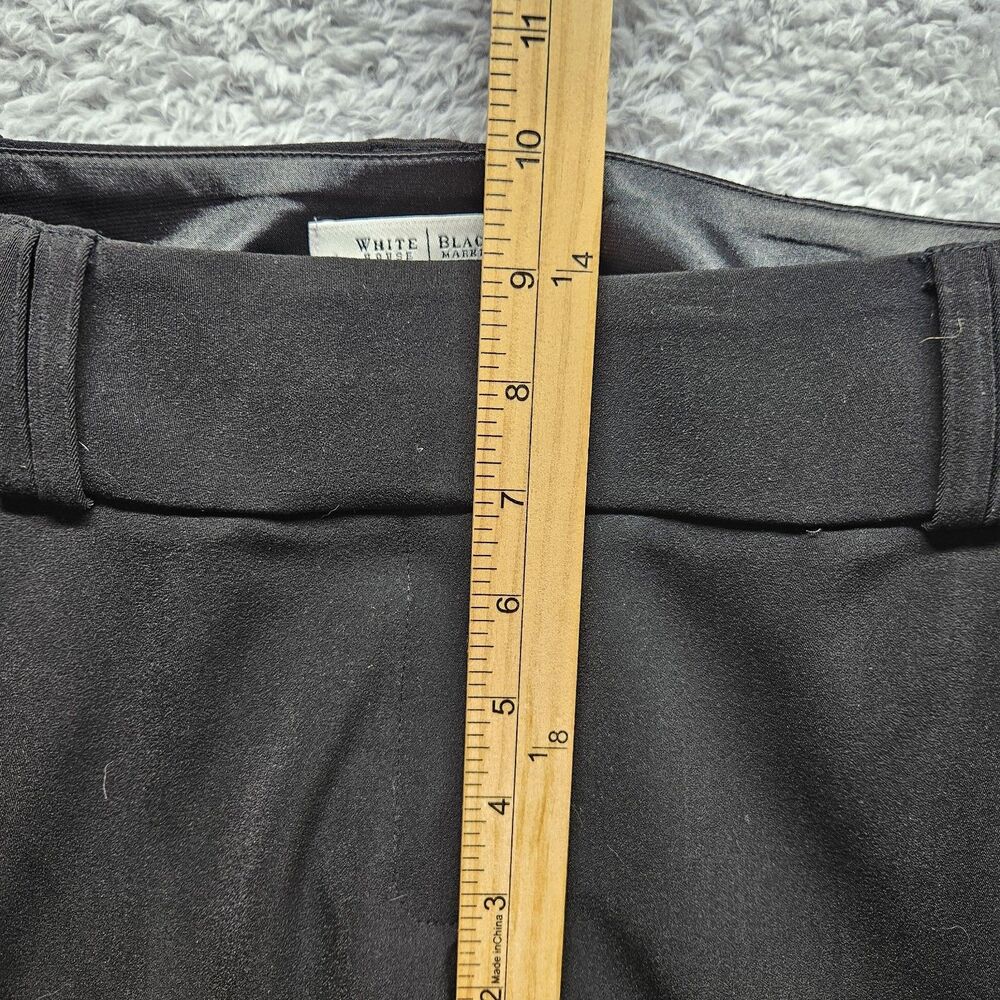White House Black Market Black Cuffed Shorts Size 4 Chino Business Casual - Picture 6 of 8